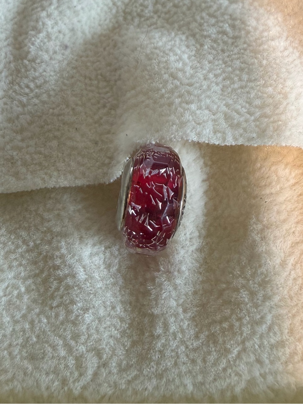 Pandora Red Murano Glass Bead Charm